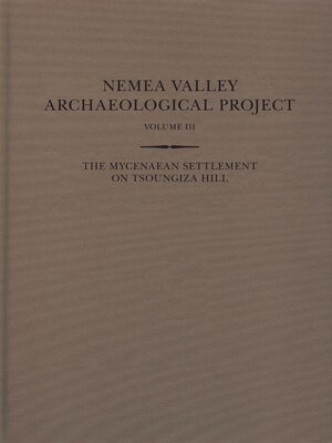 cover image of The Mycenaean Settlement on Tsoungiza Hill